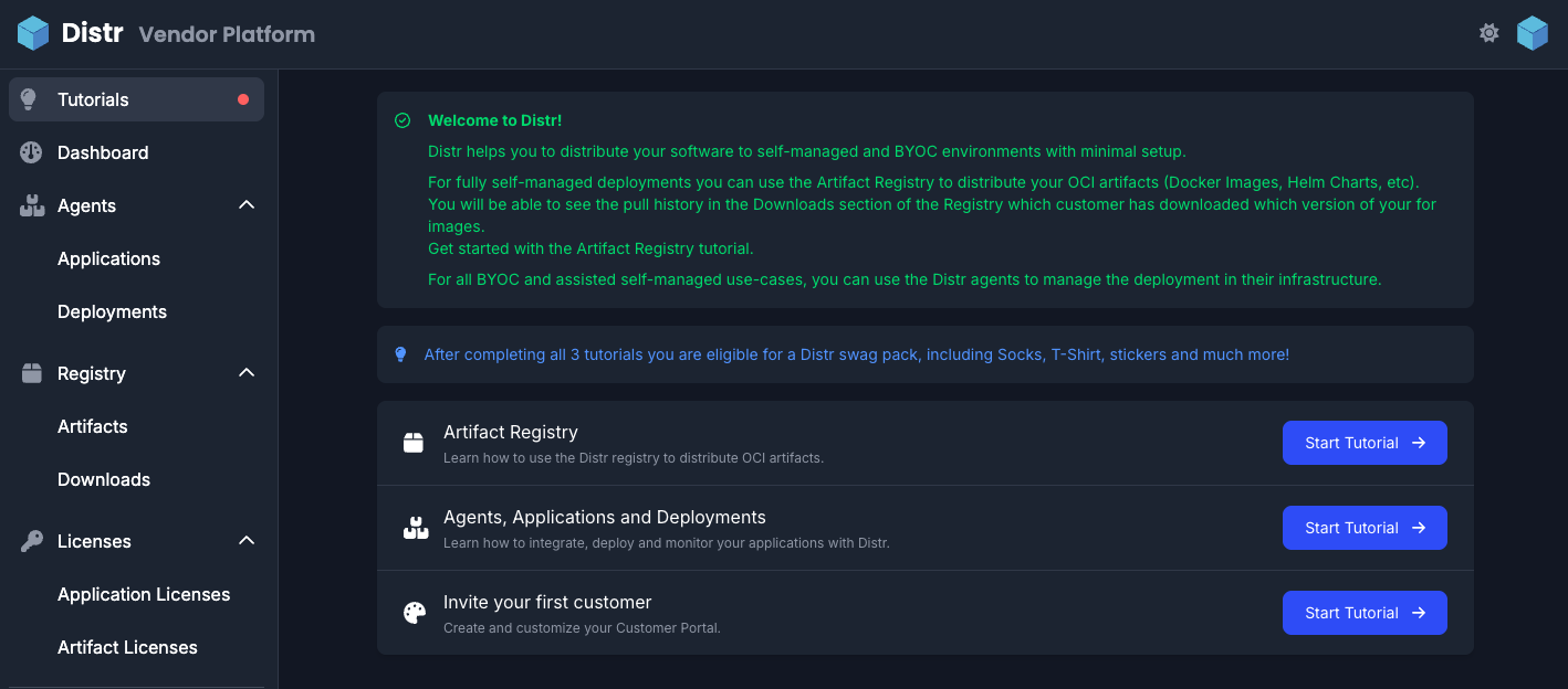 Distr Onboarding Tutorials