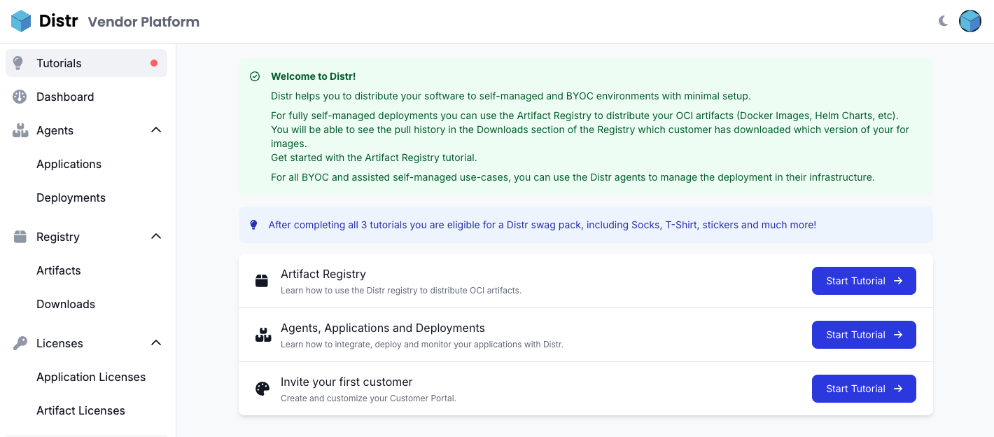 Distr Onboarding Tutorials